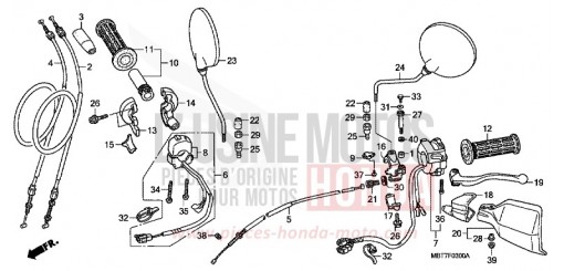 HANDLE LEVER/SWITCH/CABLE XL1000V9 de 2009